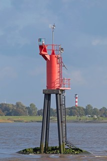 navigation mark, lighthouse, Glückstadt, Elbe, Schleswig-Holstein, Germany, Europe