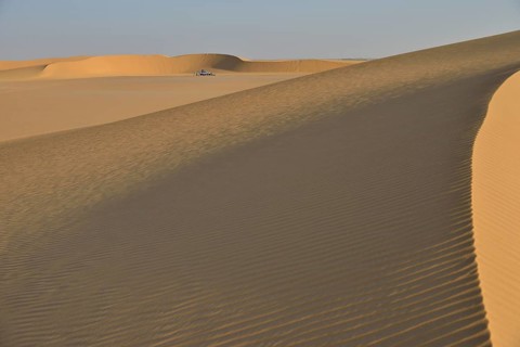 Dunes in the Nubian Desert in Dongola, Northern State, Nubia, Sudan, Africa