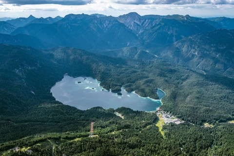 Eibsee lake, Bavaria, Germany, Europe