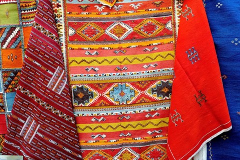 Morocco, Medina, Essaouira, Cloths, Fabrics, Africa