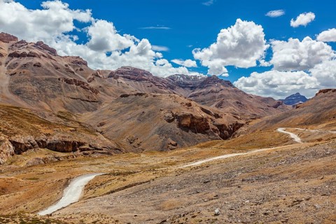 Manali-Leh road to Ladakh in Indian Himalayas. Ladakh, India, Asia