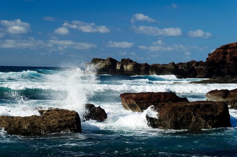 Waves, El Golfo, Lanzarote, Canary Islands, Spain, Los Hervideros IWaves, Canary Islands, Los