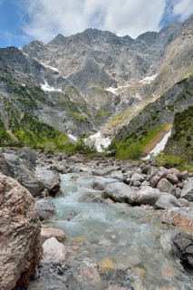East wall of the Watzmann, Upper Bavaria, Bavaria, Germany, Europe