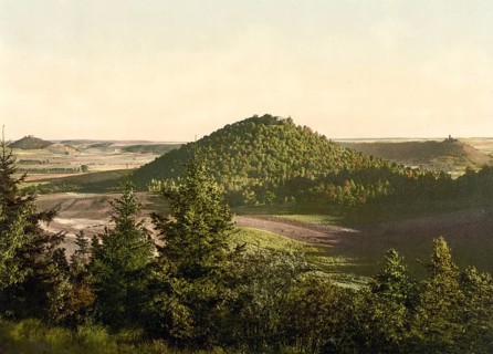Drei Gleichen, Gleichenschlösser, a medieval castle ensemble in Thuringia, Historic, digitally