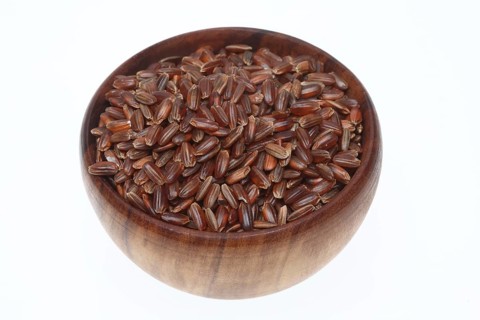 Red rice, Camargue rice from France, rice variety with a red bran layer, usually offered as brown