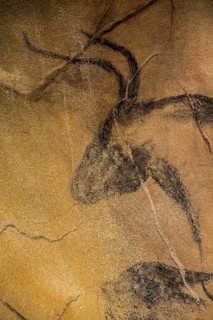 Replica of prehistoric rock paintings of the Chauvet Cave, Chauvet-Pont-d'Arc Cave, Ardèche,