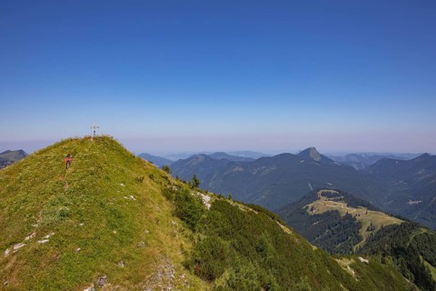 Mountain landscape, summit massif of the Regenspitz, Osterhorn group, Salzkammergut, province of