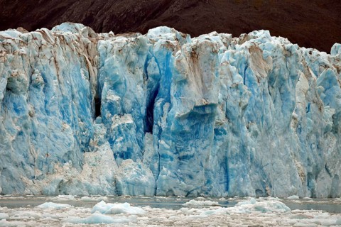 The glacier tongue calves into the Pacific, Columbia Glacier, Prince William Sound, Alaska, USA,