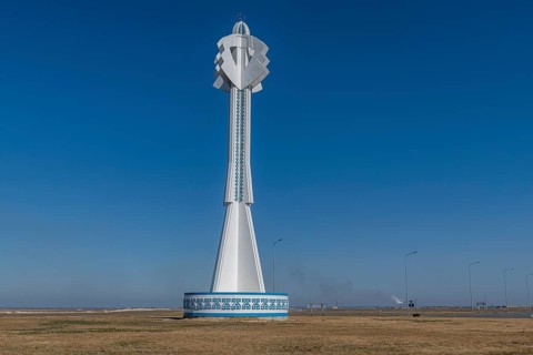 Monument at the entrance of Semey formerly, Semipalatinsk, Eastern Kazakhstan
