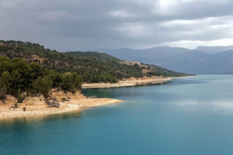 Lac de Sainte-Croix, back Sainte Croix du Verdon, Provence-Alpes-Côte d'Azur, Provence, France,