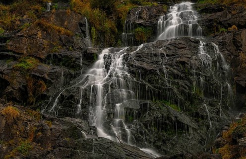 Todtnau waterfalls in autumn, Todtnau, Black Forest, Baden-Württemberg, Germany, Europe
