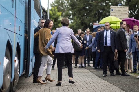 Annalena Bärbock (Bündnis 90 Die Grünen), Federal Minister for Foreign Affairs, and Catherine