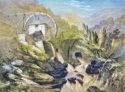 The Gold Mine of Vigra in Wales, 1869, England, Historic, digitally restored reproduction of a 19th
