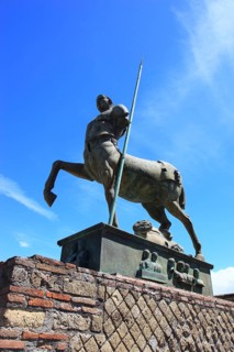 Statue of Centaur in the area of the Forum, Centaur, mixed creature of Greek mythology made of