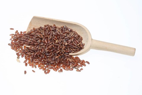 Red rice, Camargue rice from France, rice variety with a red bran layer, usually offered as brown