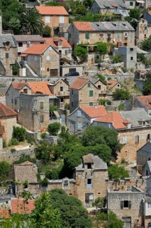 Townscape, Ložišca, Brac Island, Dalmatia, Croatia, Europe
