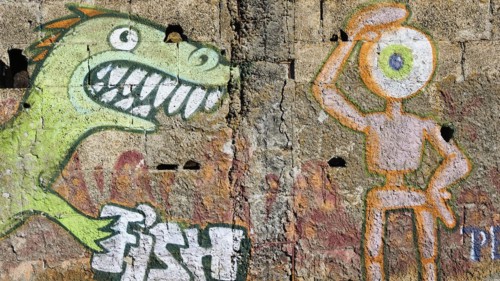 Graffiti, Etna National Park, Etna, Volcano, Eastern Sicily, Sicily, Itali