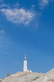 Weather station tower on the summit of Mont Ventoux, Vaucluse, Provence-Alpes-Cote d'Azur, Southern