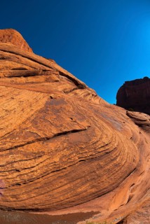 Rock formation in Chelly Canyon National Park, Arizona, USA, North America