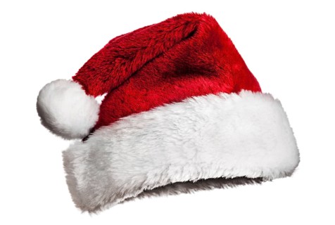 Santa Claus hat isolated on white background