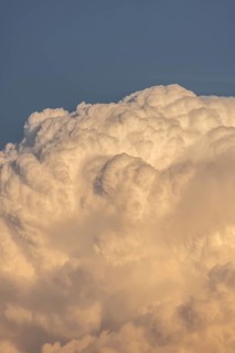 Dangers due to climate change, here thunderstorm front in the Alpine region with a dramatic looking