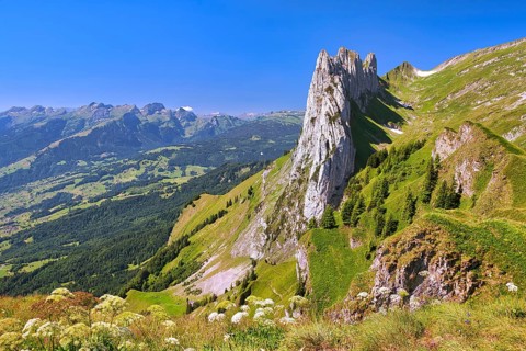 Kreuzberge, Chrüzberg, in the Alpstein, Appenzell Alps, Canton St. Gallen, Switzerland, Europe