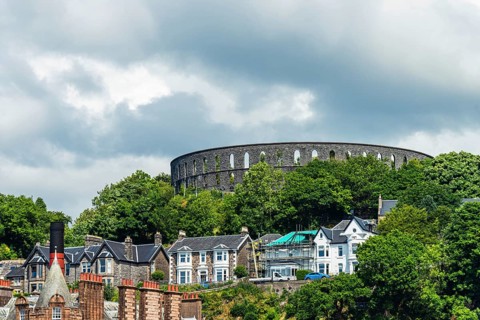 McCaig's Tower and Battery Hill, Oban, Argyll and Bute, Scotland, UK