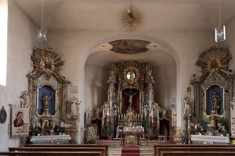 Chancel of St. James the Elder, built 1757-1792, Viereth-Trunstadt, Lower Franconia, Bavaria,