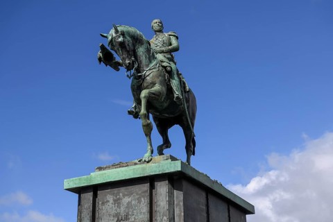 Equestrian Statue of King William II of the Netherlands, Binnenhof, The Hague, Holland, Netherlands