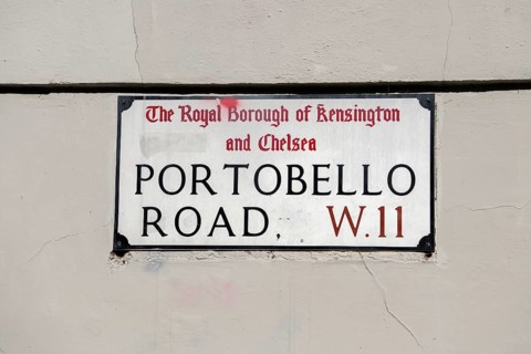 Street sign on Portobello Road, London, England, United Kingdom, Europe