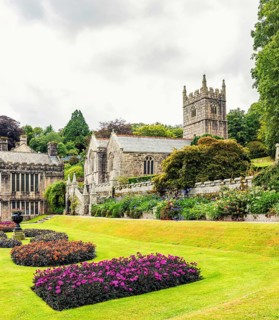Church in Lanhydrock House and Garden, Bodmin, Cornwall, England, UK