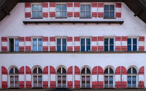 Façade of the Bären Brewery Inn, Nesselwang (Ostallgäu), Bavaria, Germany, Europe
