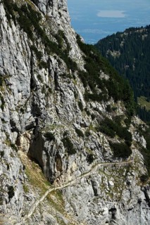 View from the Wendelstein into the surroundings, August, Bavaria, Germany, Europe