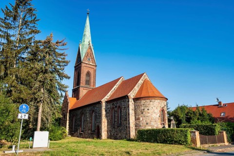Wahlsdorf village church, Dahme Mark, Brandenburg, Germany, Europe