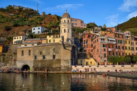 Church of Santa Margherita di Antiochia, Vernazza, Cinque Terre, Province of La Spezia, Liguria,