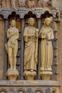 Portal of the Church of Our Dear Lady, French Gothic, detail, Trier, Rhineland-Palatinate, Germany,