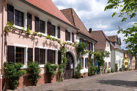 Historic Theresienstraße, Rhodt unter Rietburg, German Wine Route, also Southern Wine Route,