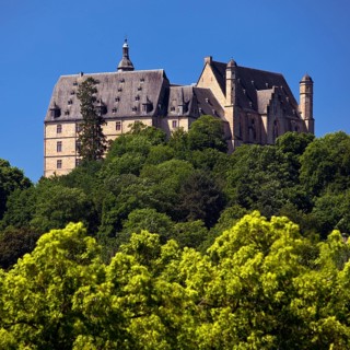 The Landgrave's Castle on the Schlossberg, Marburg an der Lahn, Hesse, Germany, Europe