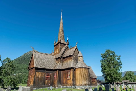 Lom Stave Church, Lom, Oppland, Norway, Europe