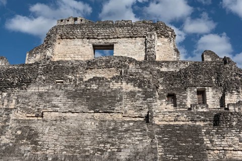 The ruins of the ancient Mayan city of Becan, Campeche, Mexico, Central America