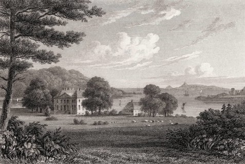 Donibristle house, Fife, Scotland, 19th century, from Modern Athens by Th. H. Shepherd
