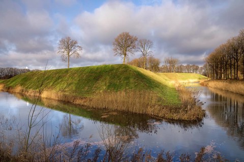 Fortress the Roovere is part of the West Brabant Waterline near the Dutch village Halsteren