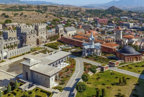 Rabati Castle is a medieval castle complex in Akhaltsikhe, Georgia. View from above