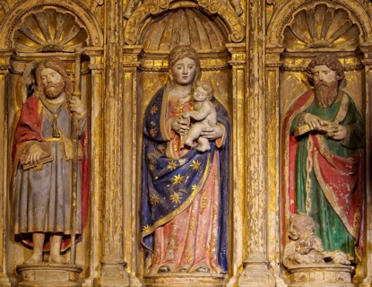 Virgin Mary with the Child in the Santa Fe or San Bartolome Chapel of the Cathedral, Santiago de