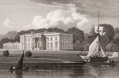 Blythswood House was a neoclassical mansion at Renfrew, 19th century, from Modern Athens by Th. H.