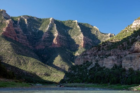 Dinosaur, Colorado, Mountains along the Green River in Dinosaur National Monument. The river is