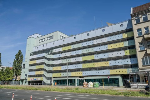 Bayer multi-storey car park, Müllerstraße, Wedding, Mitte, Berlin, Germany, Europe
