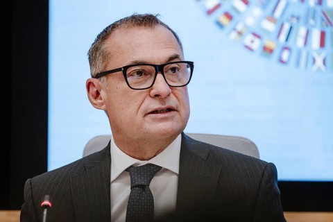 President of the Federal Bank, Dr Joachim Nagel, photographed during the joint press conference