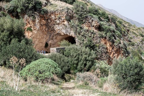 Entrance to the Zingaro National Park, Sicily, Italy, Europe