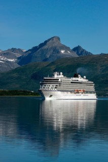 Cruise ship Viking Venus off Store Blaamannen, Norway Tromsø, Troms, Norway, Europe